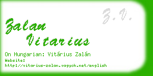 zalan vitarius business card